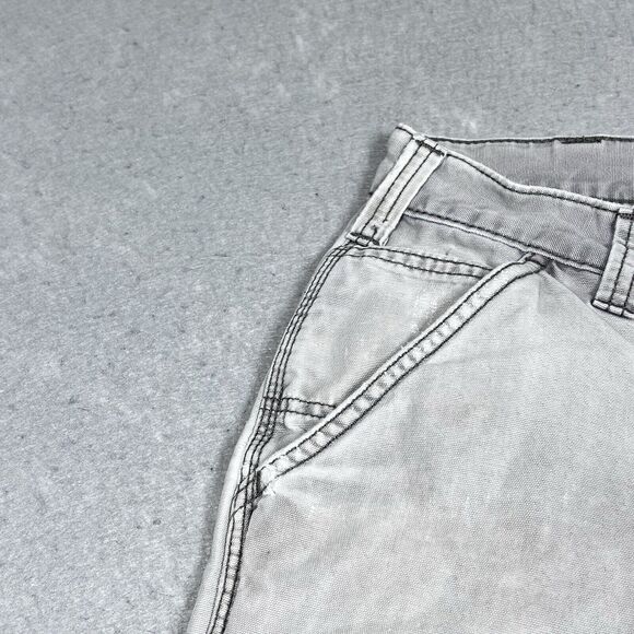 Vintage Carhartt Pants Men Gray Cargo Relaxed Fit Skater Work Chore Actual 32x29 - Picture 3 of 15